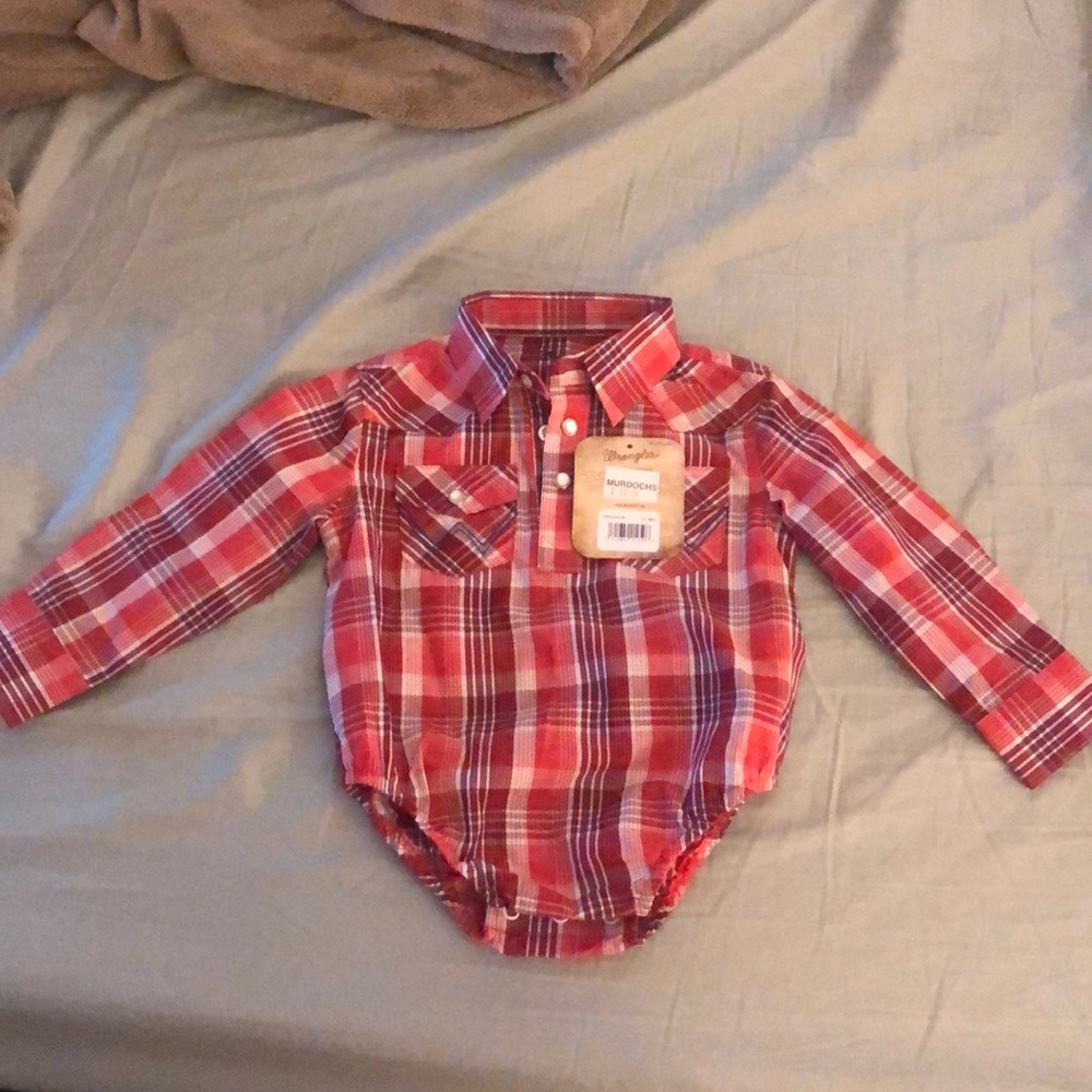 Baby onesie, 12 months wrangler